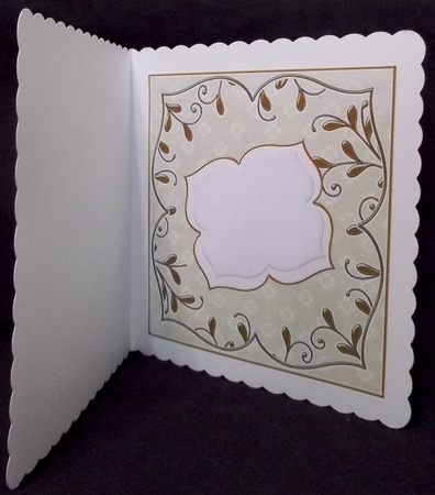 Cream Daisy Fancy 8in Insert Panel by Allen Bowen