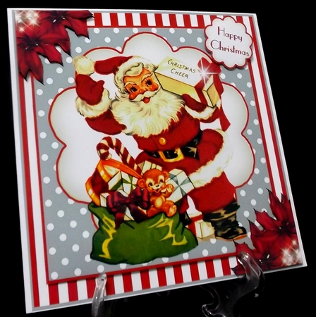 Here Comes Santa Claus Card Front Kit by Allen Bowen