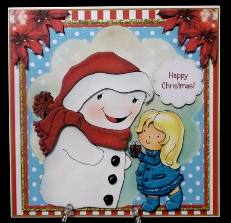 A Gift for Snowman Card Front Kit by Allen Bowen