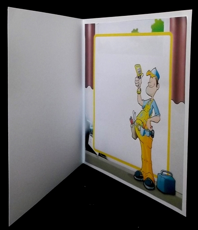 Electrician Dude Insert 8x8x Insert by Allen Bowen