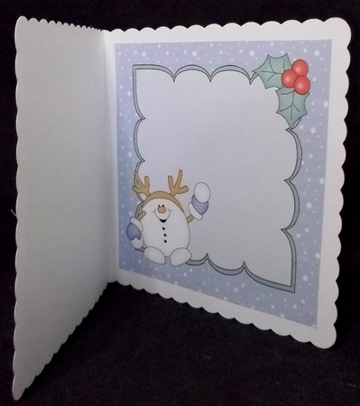 8 x 8 Christmas Snowball Sam Snowball Fight Insert by Allen Bowen