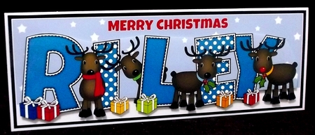 Rudolf & Friends Riley Large Dl by Allen Bowen