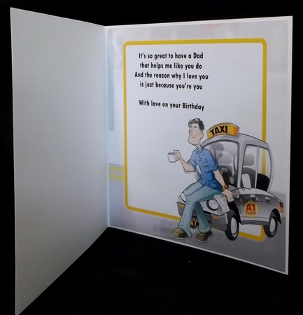 Taxi Dude Silver 8x8 Insert by Allen Bowen