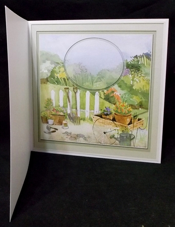 Flower Garden Matching 8in x 8in Insert Plate by Allen Bowen
