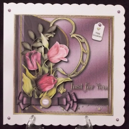 Tulips Just For You Card Topper 2 by Allen Bowen