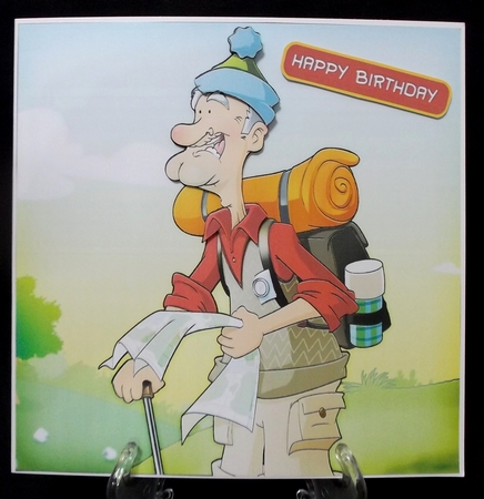 Old Rambler Dude 8x8 Quick Card by Allen Bowen