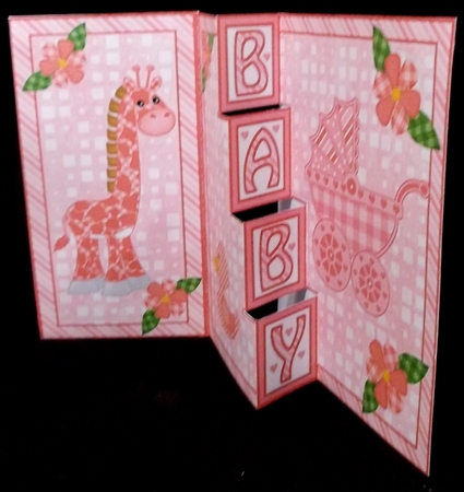 Step card  Baby Girl by Allen Bowen