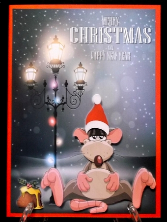 Dashing Through the Snow Card Front 8 by Allen Bowen