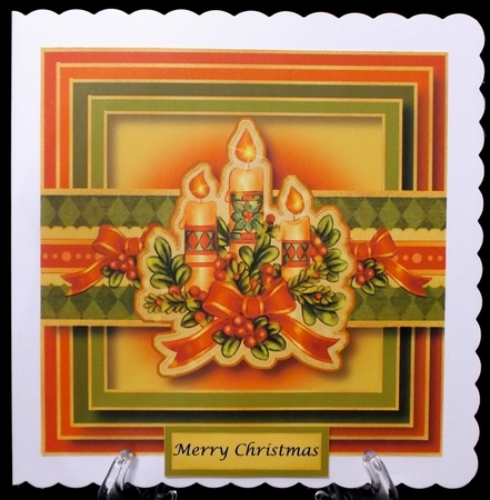 The Christmas Candles 8x8 by Allen Bowen
