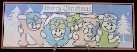 Pastel Snowmen - NOEL by Allen Bowen