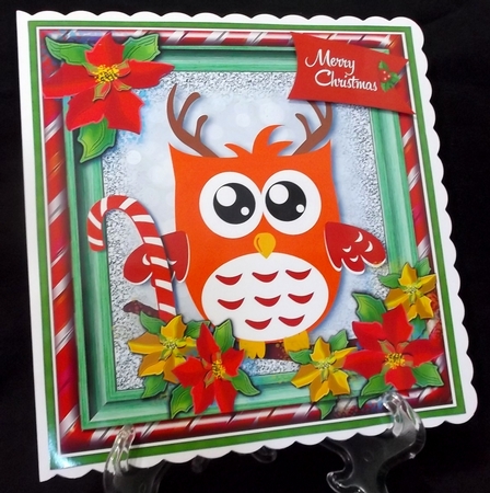 Holiday Owls 4 Card Front kit  by Allen Bowen