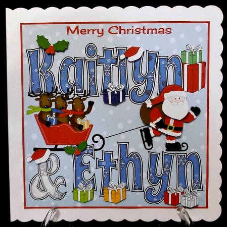 8x8 Christmas Names KAITLYN & ETHYN by Allen Bowen