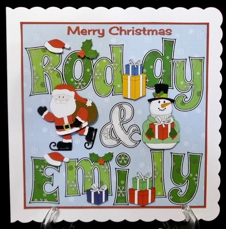 8x8 Christmas Names RODDY & EMILY by Allen Bowen