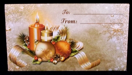 Candles Glowing Money Wallet or Gift Card Holder by Allen Bowen
