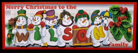 SNOWMEN SURNAMES - WILSON by Allen Bowen