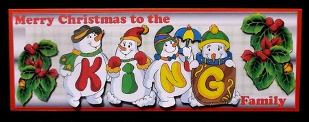 SNOWMEN SURNAMES - KING by Allen Bowen