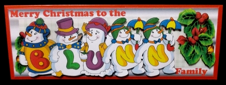 SNOWMEN SURNAME - BLUNN by Allen Bowen