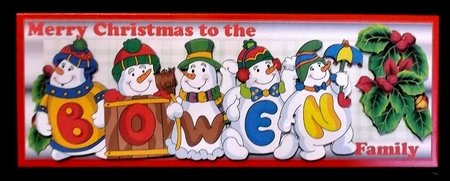 SNOWMEN SURNAME - BOWEN by Allen Bowen