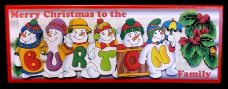 SNOWMEN SURNAME - BURTON by Allen Bowen