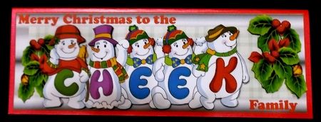 SNOWMEN SURNAME - CHEEK by Allen Bowen