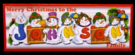 SNOWMEN SURNAME - JOHNSON by Allen Bowen