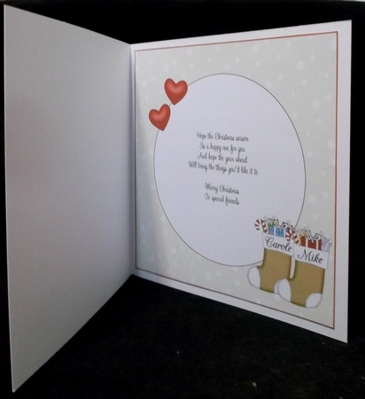 8x8 Gingerbread Christmas CAROLE & MIKE insert by Allen Bowen