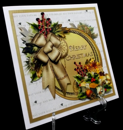 8x8 festive wreath steampunk style mini kit by Allen Bowen