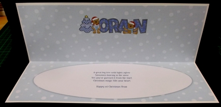 First Christmas Teddies ORAN large dl insert by Allen Bowen