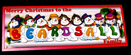 SNOWMEN SURNAME - BEARDSALL by Allen Bowen