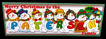 SNOWMEN SURNAME - PATERSON by Allen Bowen