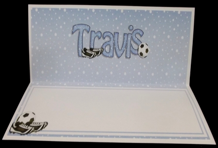 Large DL Merry Christmas TRAVIS, insert by Allen Bowen