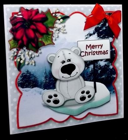 Cold Christmas Cute ice Bear Mini Kit by Allen Bowen