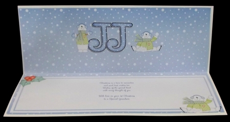 Large DL Merry 1st Christmas JJ  insert by Allen Bowen