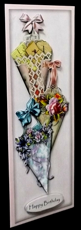 Large DL Card Vintage Handkerchief 4 by Allen Bowen