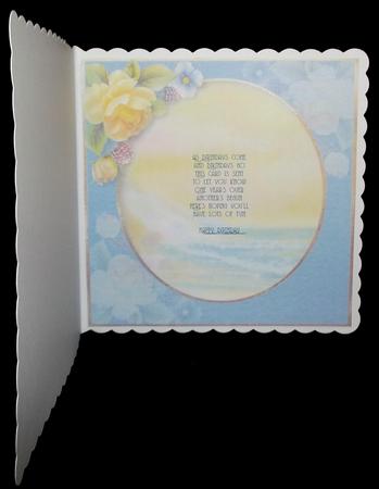 Watercolour Golden Dawn Seascape Insert by Allen Bowen