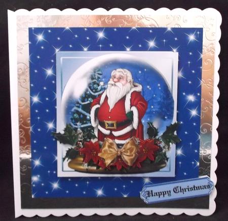Father Christmas Snowglobe Mini Kit by Allen Bowen