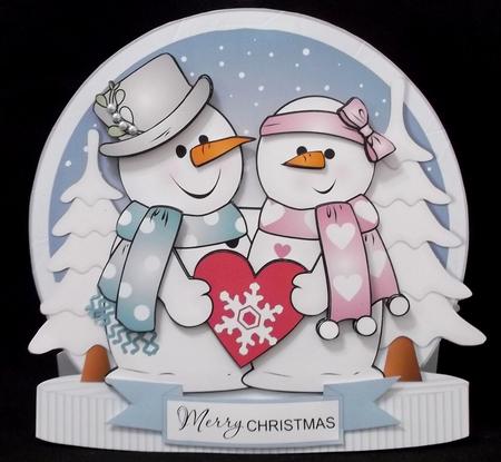 Chilly in Love Snowman Mini Kit by Allen Bowen