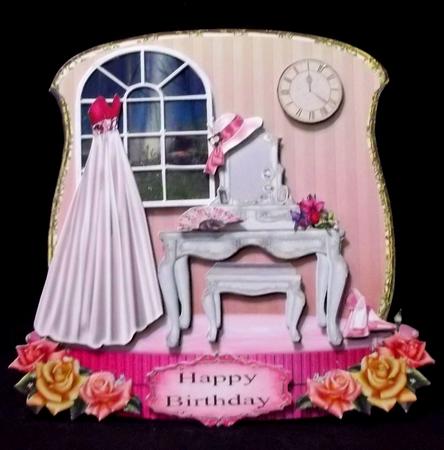 Party Time Shaped Birthday Card Plus Bonus Gift Card by Allen Bowen