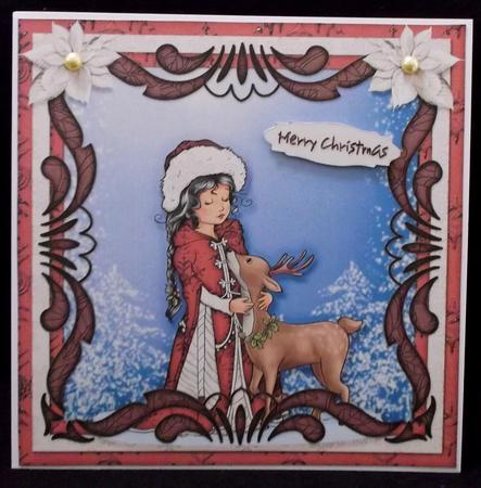 7.5 x 7.5 Card Topper Holy Night by Allen Bowen
