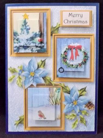 The Christmas Cottage Door Frame Trio by Allen Bowen