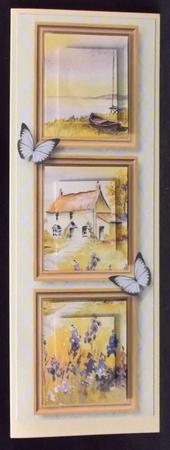 Seaside Cottage Frame Trio Large Dl by Allen Bowen