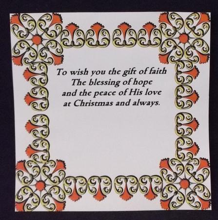8x8 Christmas Greeting Insert 35 by Allen Bowen