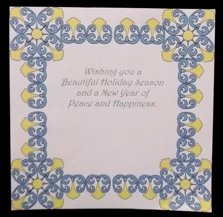 8x8 Christmas Greeting Insert 38 by Allen Bowen