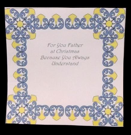 8x8 Christmas Greeting Insert 44 by Allen Bowen