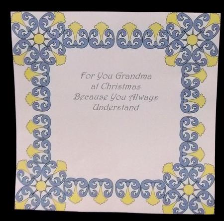 8x8 Christmas Greeting Insert 46 by Allen Bowen