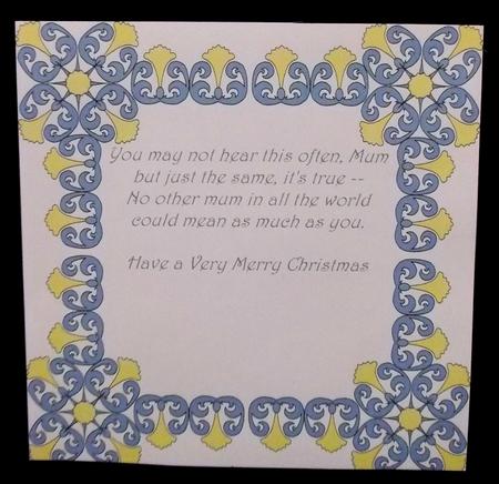 8x8 Christmas Greeting Insert 49 by Allen Bowen