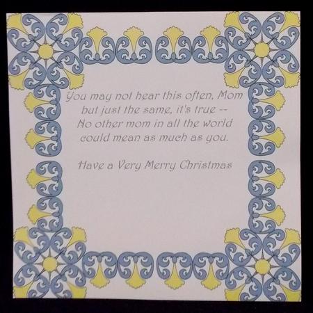 8x8 Christmas Greeting Insert 50 by Allen Bowen