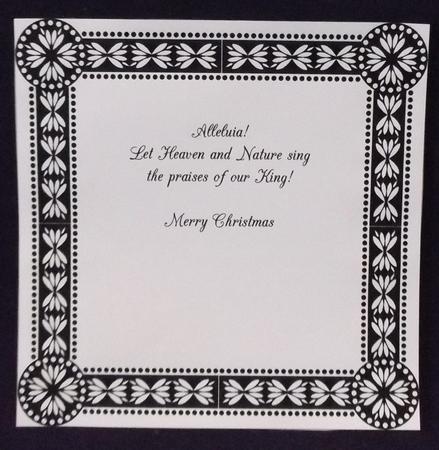 8x8 Christmas Greeting Insert 6 by Allen Bowen