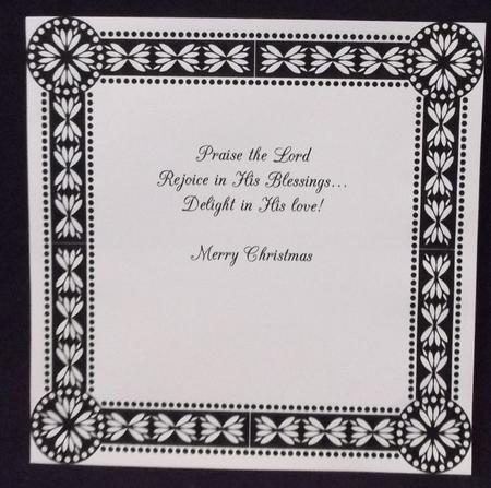 8x8 Christmas Greeting Insert 7 by Allen Bowen