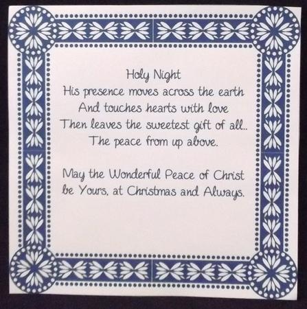 8x8 Christmas Greeting Insert 14 by Allen Bowen